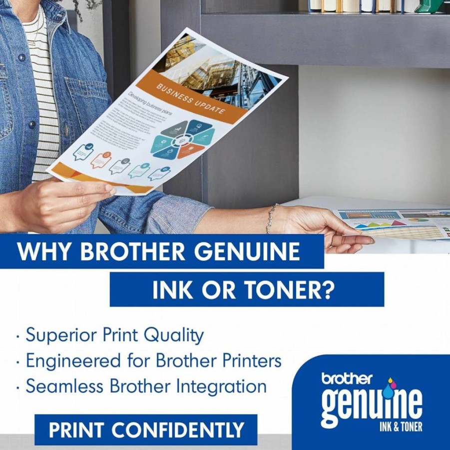 Brother TN221 Black Toner Cartridge Twin Pack - High-Yield, Genuine 2PK for Brother Printers