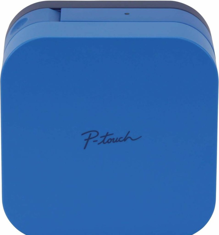 Brother P-Touch Cube Bluetooth Label Maker - Wireless Portable Printer for iPhone & Android, Compatible with Smartphones, Includes Templates, Compact Design (Blue)