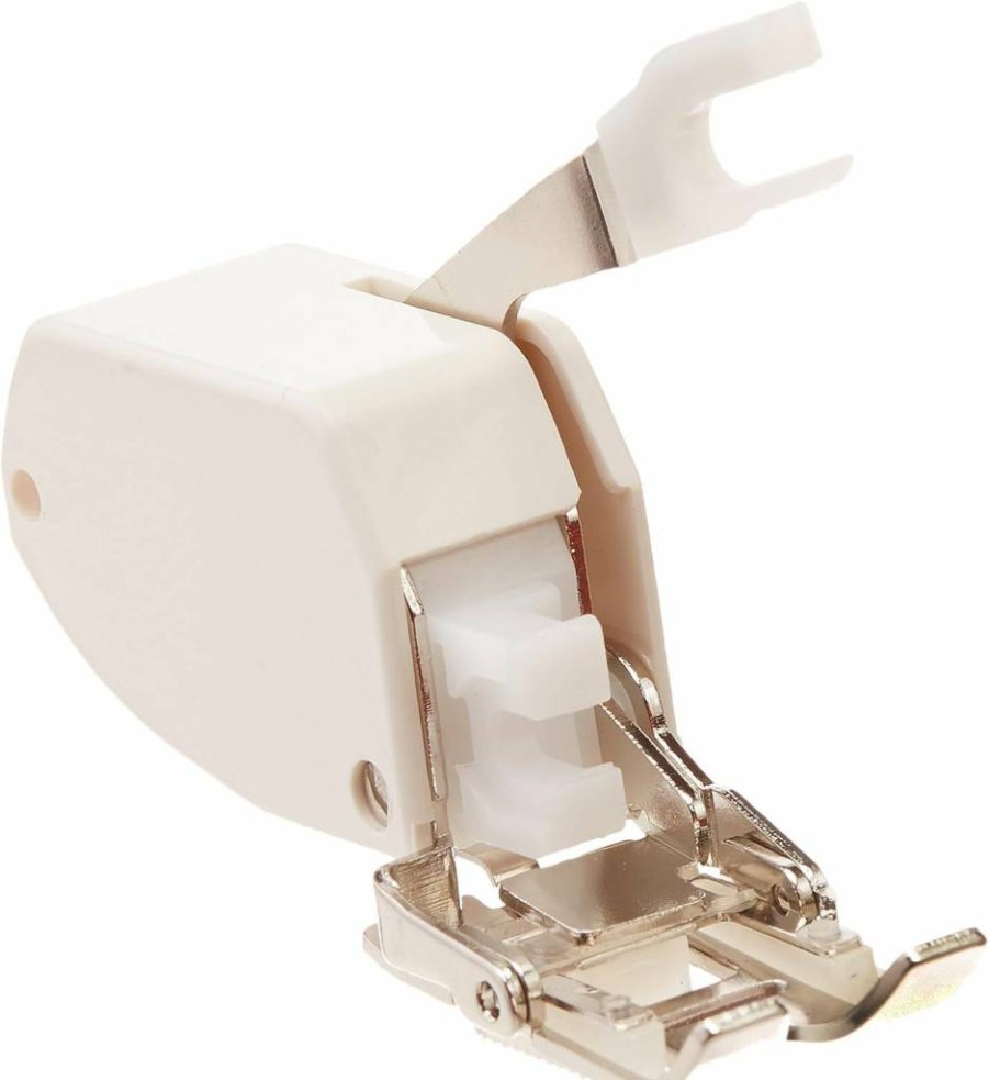 Brother SA169 Sewing Machine Walking Foot - Silver White Presser Foot for Even Fabric Feeding