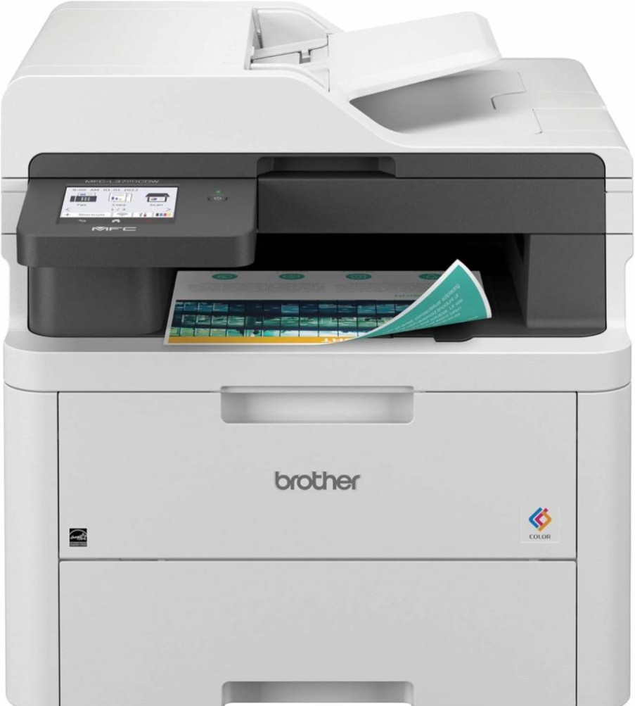 Brother MFC-L3720CDW Wireless Color Laser All-in-One Printer with Auto Duplex, 250-Sheet Tray, 2-Month Refresh Subscription, Alexa Compatibility for Home & Office