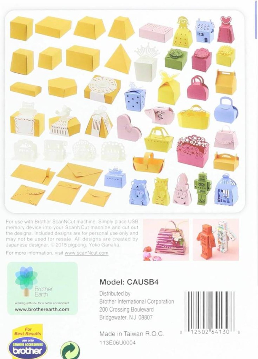 Brother No. 4 3D Paper Craft Template Set - DIY Scrapbooking & Cardmaking Designs