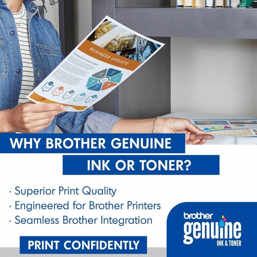 Brother TN227 High-Yield Black Toner Cartridge Twin Pack - 6,000 Pages, Compatible with HL-L3210CW & HL-L3230CDW Printers, Genuine Brother Laser Toner