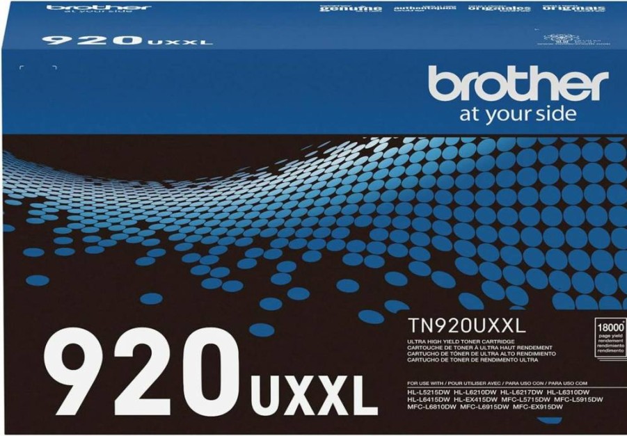 Brother TN920UXXL Ultra High Yield Black Toner Cartridge - 1 Pack, Genuine OEM Compatible with Brother Printers