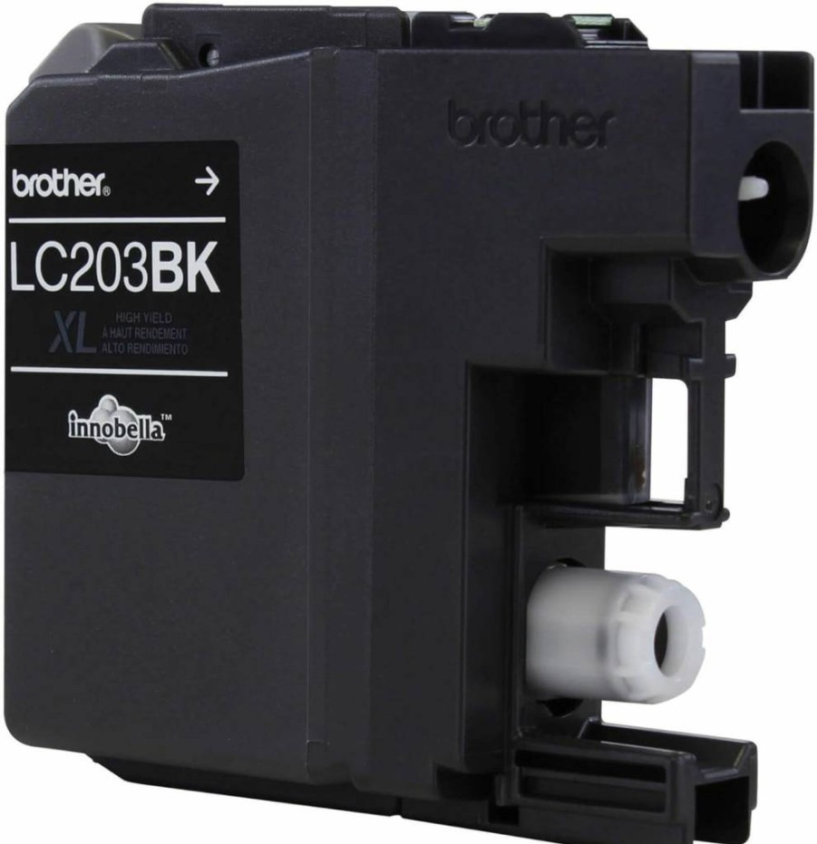 Brother LC203 High Yield Black Ink Cartridges 2-Pack, Genuine Replacement for Brother Printers, Up to 550 Pages per Cartridge