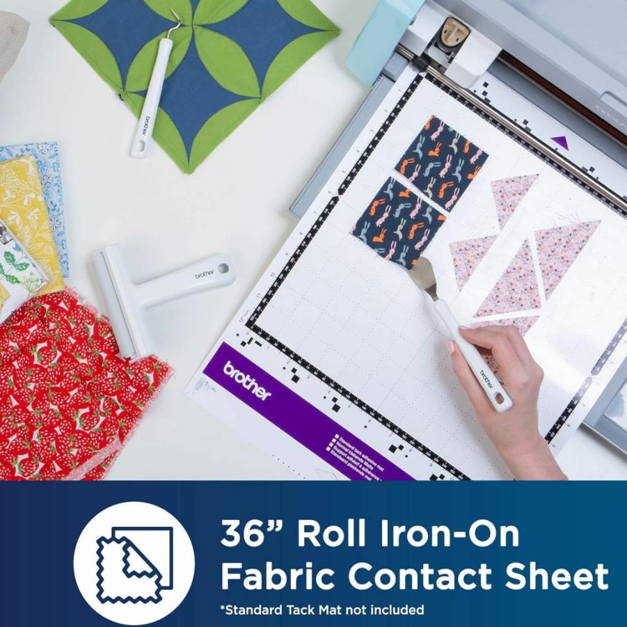 Brother ScanNCut Iron-On Applique Transfer Sheet, 36" x 18.5", for Clothing & Home Decor, Castbl1 Heat Transfer Vinyl