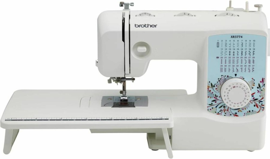 Brother XR3774 Sewing and Quilting Machine with 37 Built-In Stitches, Wide Table, 8 Sewing Feet, Ideal for Quilting and Garment Creation