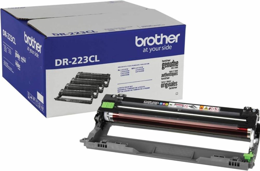 Brother DR223CL Drum Unit - Genuine Black Toner Cartridge, High Yield 18,000 Pages, Compatible with Brother Printers