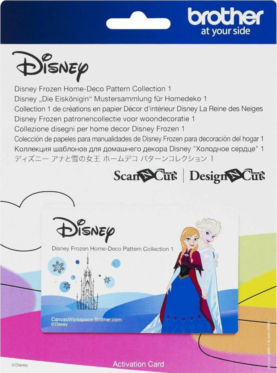 Brother ScanNCut Disney Frozen Craft Bundle: 27 SVG Designs Featuring Olaf, Elsa & Anna - Vinyl Decals, Iron-On Transfers, DIY Stencils for Home Decor, Apparel & Party Supplies (CADSNP04)