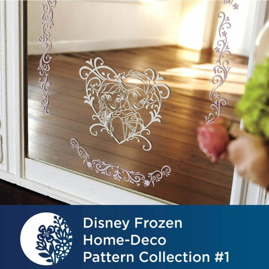 Brother ScanNCut Disney Frozen Craft Bundle: 27 SVG Designs Featuring Olaf, Elsa & Anna - Vinyl Decals, Iron-On Transfers, DIY Stencils for Home Decor, Apparel & Party Supplies (CADSNP04)