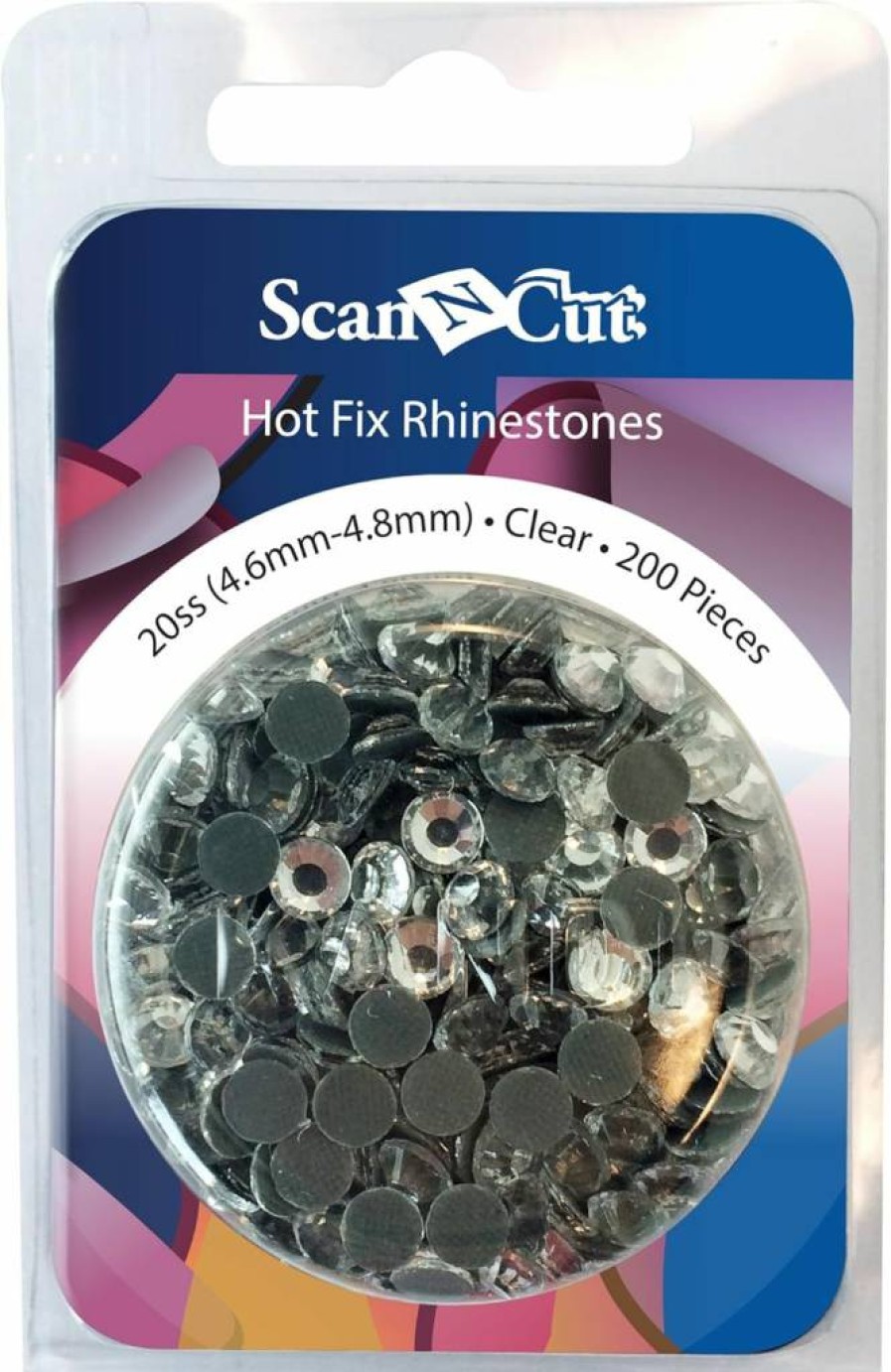Brother Scanncut SDX10C Rhinestone Refill Pack - 10 Sheets, 2.8mm-2.9mm Clear AB Crystals for Crafting