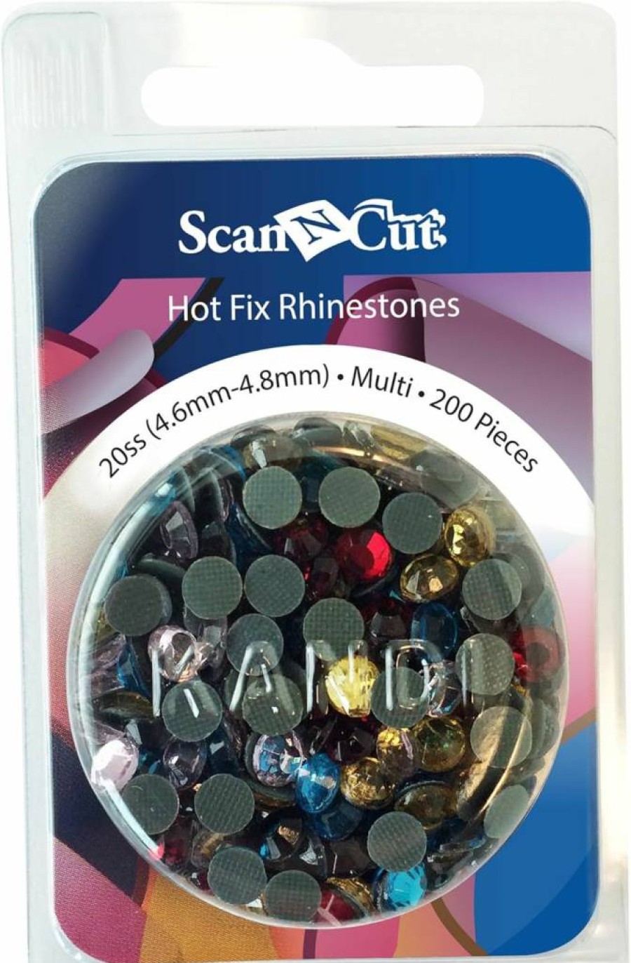 Brother Scanncut SDX10C Rhinestone Refill Pack - 10 Sheets, 2.8mm-2.9mm Clear AB Crystals for Crafting