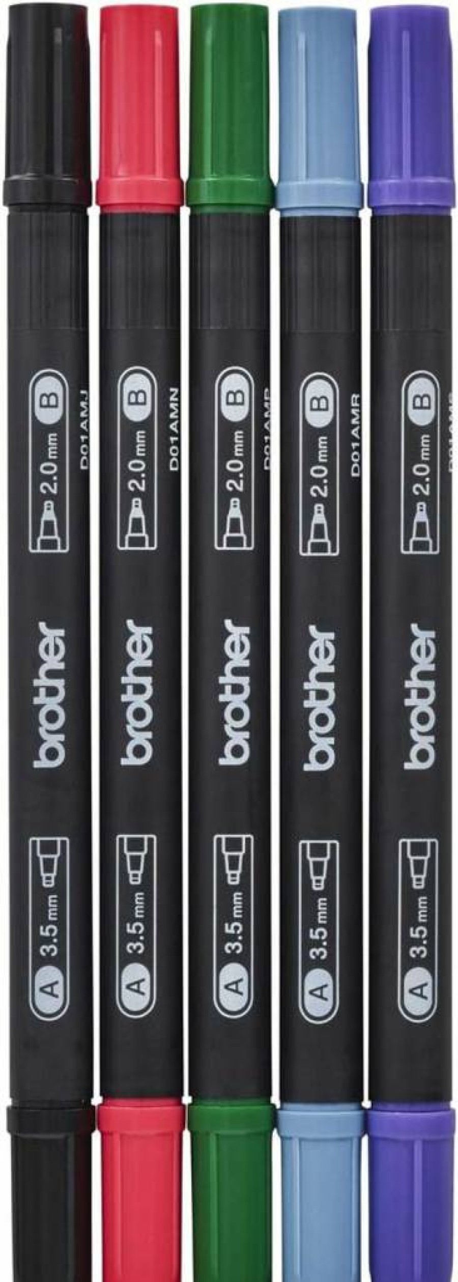 Brother Craft Pen Set - 24 Colors Premium Artist Markers for Drawing & Coloring, Dual Tip Brush & Fine Point, Vibrant Inks, Ideal for Sketching, Bullet Journaling, and DIY Projects