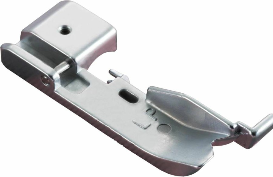 Brother SA210 Serger Machine Piping Foot - Compatible with Brother Overlockers - Silver Sewing Presser Foot for Professional Finishing