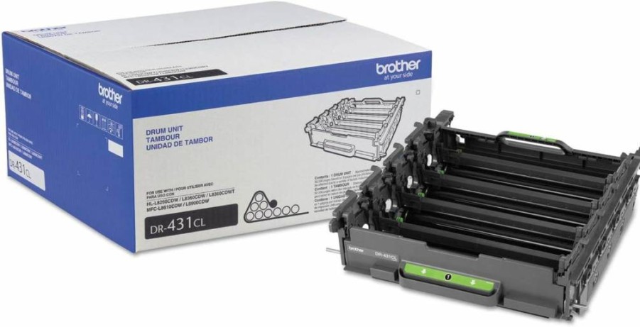 Brother DR431CL Drum Unit - Compatible with Brother Printers - High-Yield Black Toner Cartridge - Retail Packaging