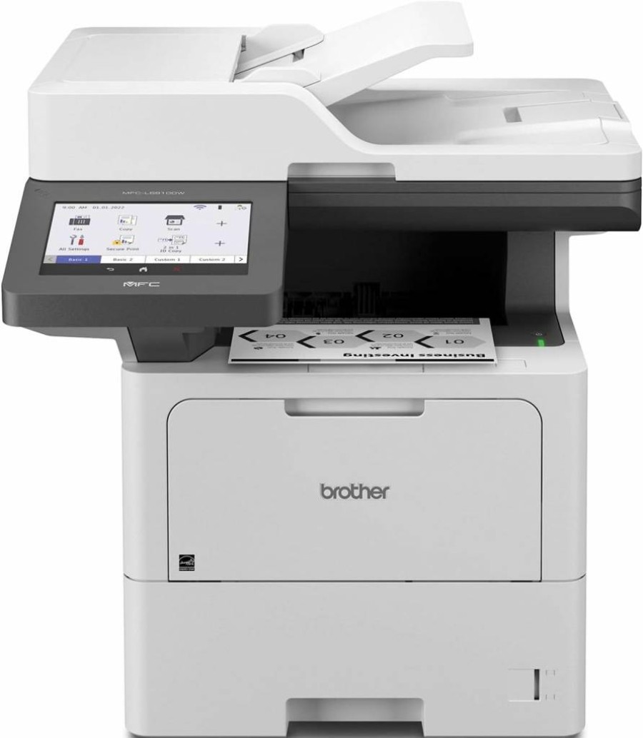 Brother MFC-L6810DW Wireless Monochrome Laser All-in-One Printer with Duplex Printing, Large Paper Capacity, Scan, Copy & Alexa Compatibility
