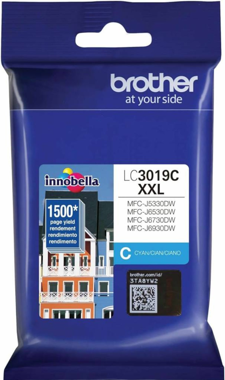 Brother LC3019PK High Yield XXL 3-Pack Ink Cartridges - Cyan, Magenta, Yellow (Compatible with Brother Printers)