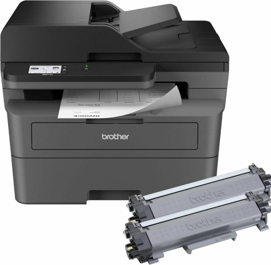 Brother MFC-L2820DW Wireless Monochrome Laser Printer with Copy, Scan, Fax, Duplex Printing & Alexa Compatibility | All-in-One Compact Design