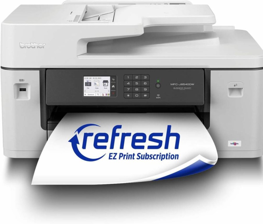 Brother MFC-J6540DW Wireless All-in-One Color Printer with 11x17 Scanning, Copying, Faxing & Alexa Compatibility for Home Office & Small Business