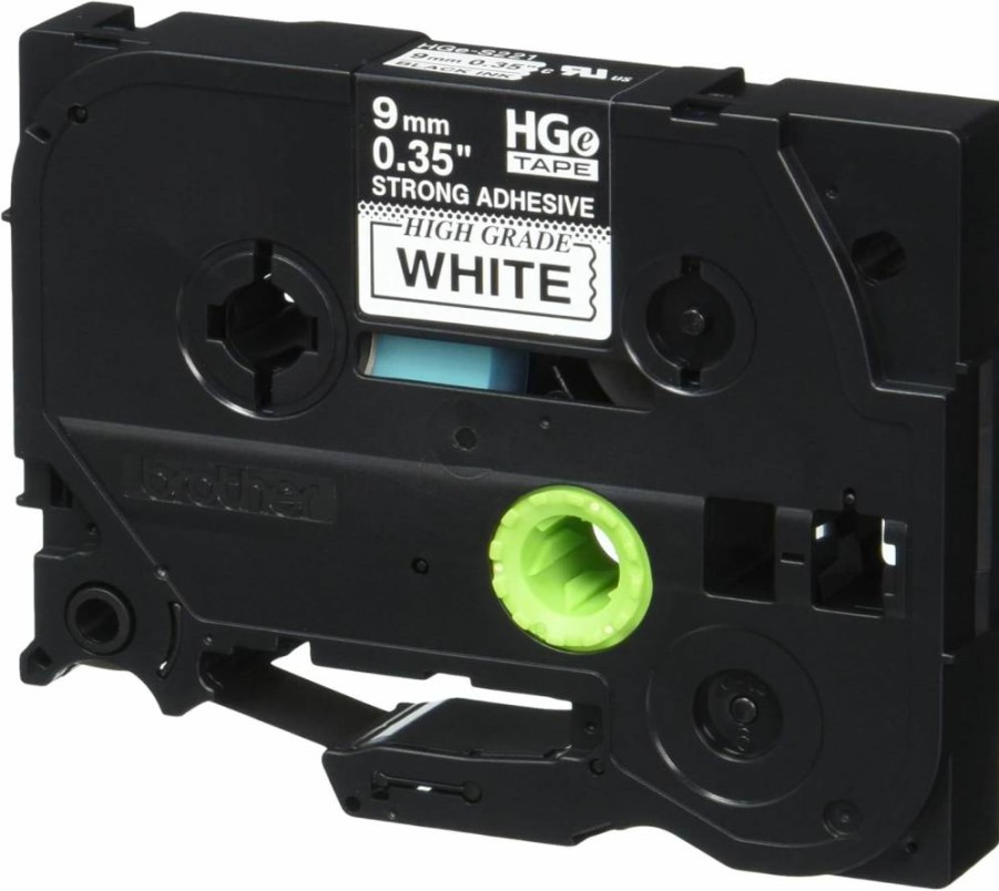 Brother PT-H1215PK Genuine 9mm P-Touch Label Tape, 26.2ft Black on Clear, Extra Strength Adhesive for Indoor/Outdoor Use, Resistant to Extreme Temperatures, Chemicals & Moisture