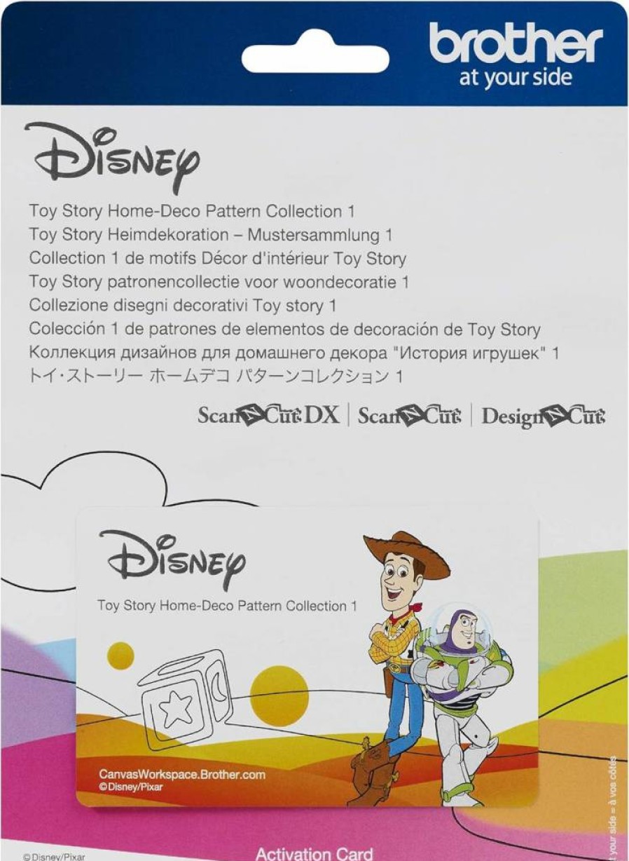 Brother ScanNCut Disney Pixar Toy Story Digital Cutting Patterns - 33 Designs Featuring Buzz Lightyear, Woody, Jessie & Aliens (CADSNP05) Home Decor Collection