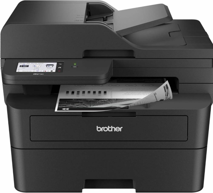 Brother MFC-L2900DW Wireless Laser Printer with Scanner, Duplex Printing, 3.5" Touchscreen, Cloud & Alexa Compatible for Small Business