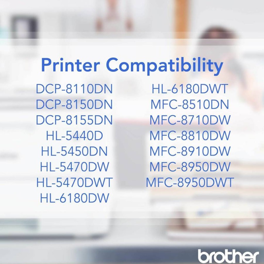 Brother TN750 High-Yield Black Toner Cartridge Twin Pack (2-Pack) - Genuine OEM Compatible for Brother Printers