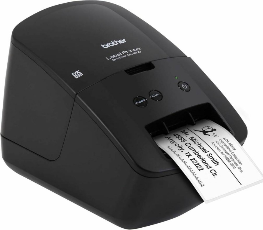 Brother QL-600 Monochrome Label Printer - 2.4" Thermal Desktop Printer for Fast, High-Quality Labels