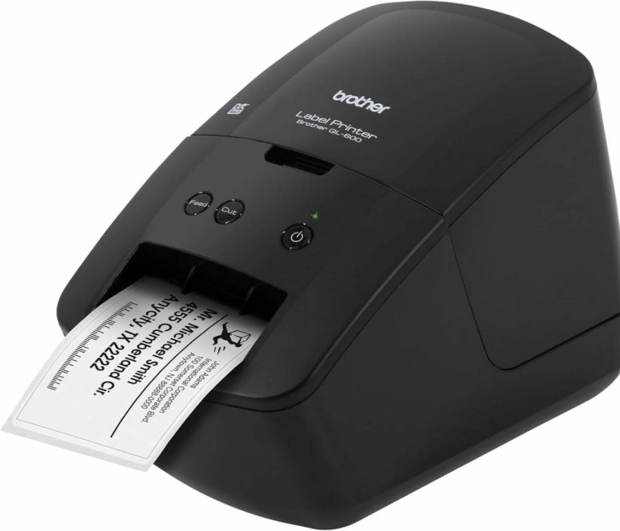 Brother QL-600 Monochrome Label Printer - 2.4" Thermal Desktop Printer for Fast, High-Quality Labels