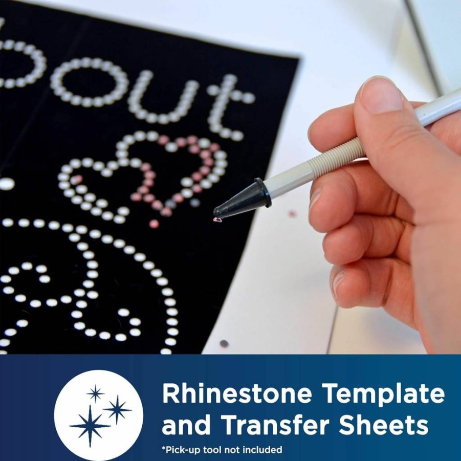 Brother ScanNCut Rhinestone Template & Transfer Sheet Set - 6-Piece Bundle, 3x 12"x12" Sheets for Crafts, DIY, and Vinyl Cutting Projects