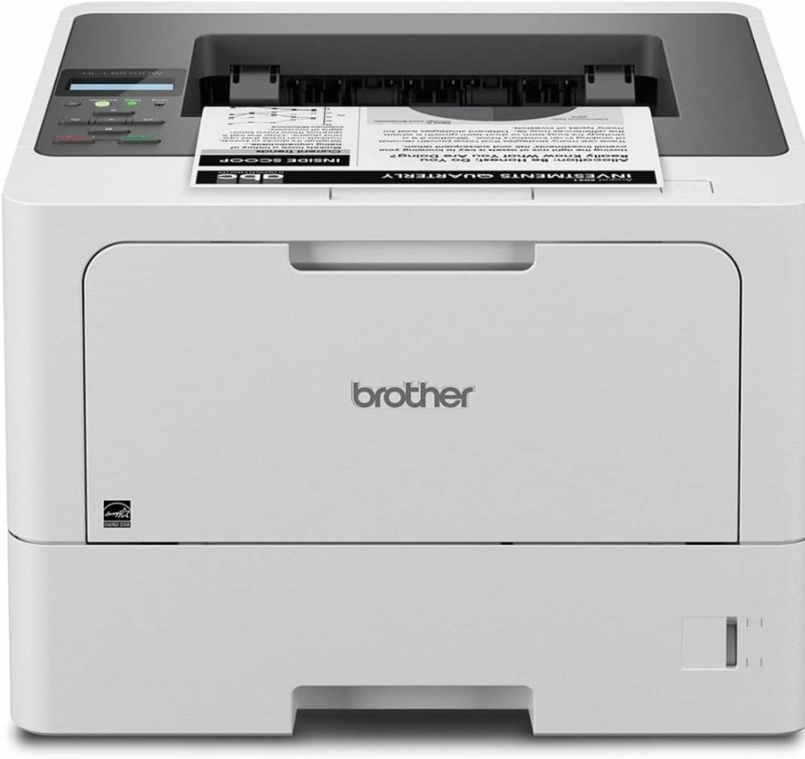 Brother HL-L5210DW Wireless Monochrome Laser Printer with Duplex Printing, Gigabit Ethernet, Mobile & Alexa Compatibility, Ideal for Business Use