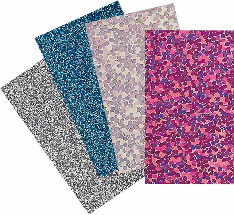 Brother ScanNCut CATSP01 Iron-On Transfer Sample Pack - Glitter & Holographic Designs for DIY Crafts