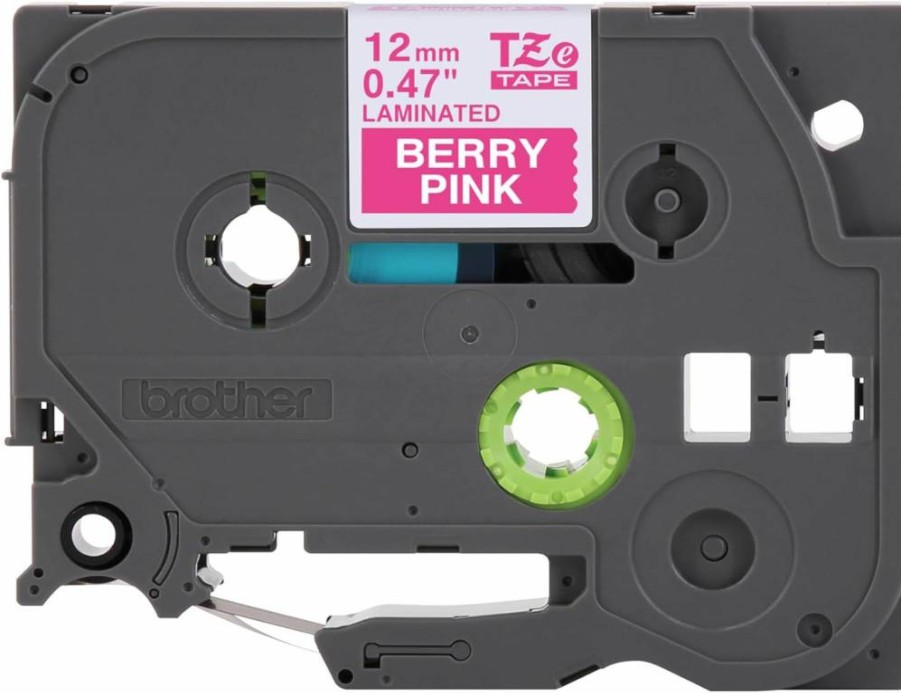 Brother Genuine TZE-6312PK 12mm Laminated P-Touch Tape, 2-Pack Black on Yellow, 26.2ft Waterproof Label Tape for Indoor/Outdoor Use