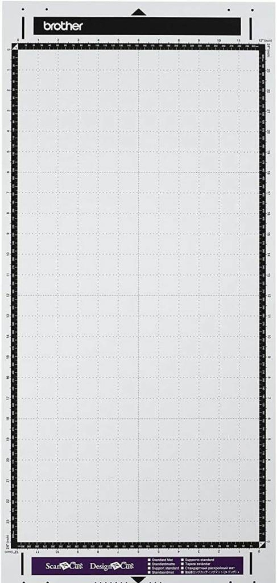 Brother ScanNCut CAMATLOW24 Replacement Mat 12" x 24" Low Tack Adhesive for Delicate Materials Cutting Machine Accessory
