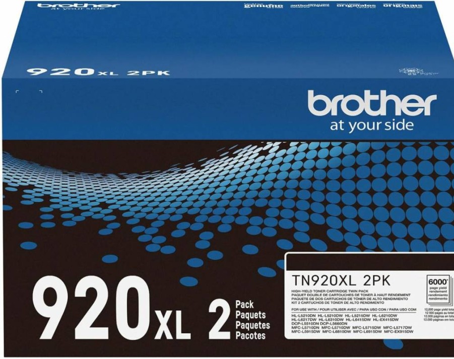 Brother TN920XXL High-Yield Black Toner Cartridge - Compatible with HL-L5210DN, HL-L5210DW, HL-L6210DW, MFC-L6810DW & More (1 Pack)