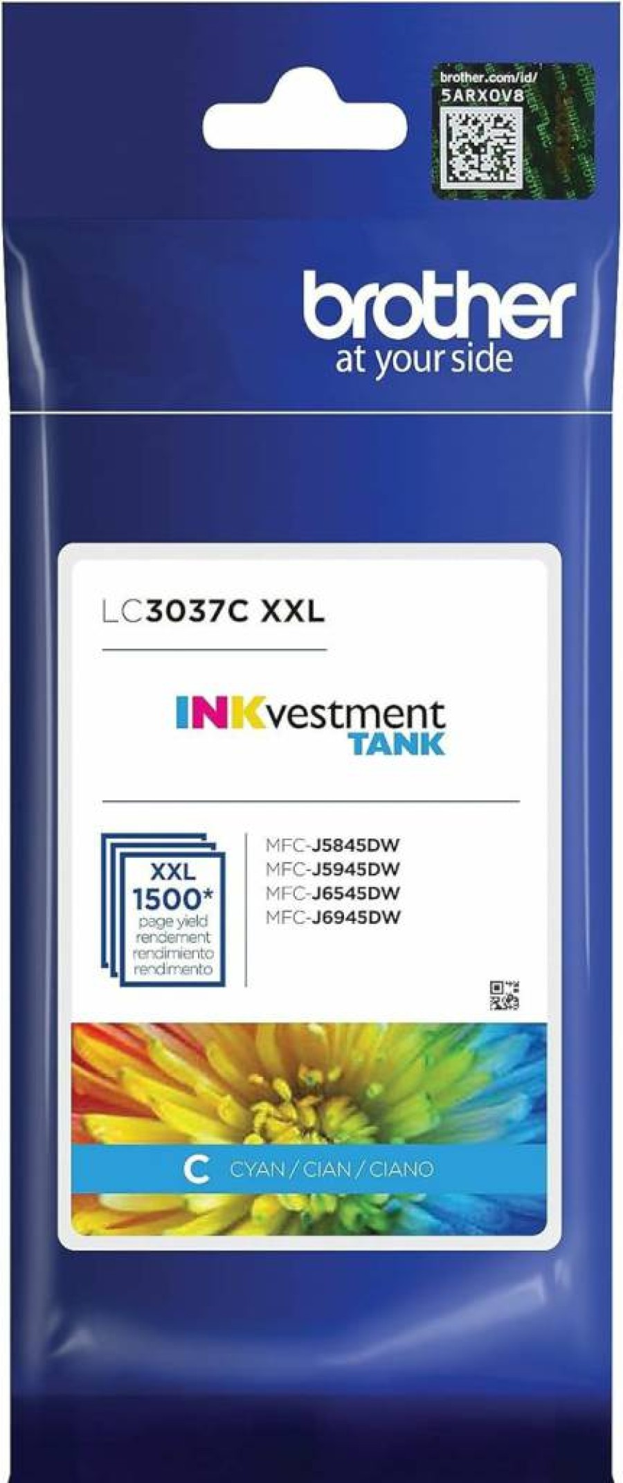 Brother LC3039BK High-Yield Black Ink Cartridge - Single Pack, 6000 Page Yield, Compatible with Brother Printers