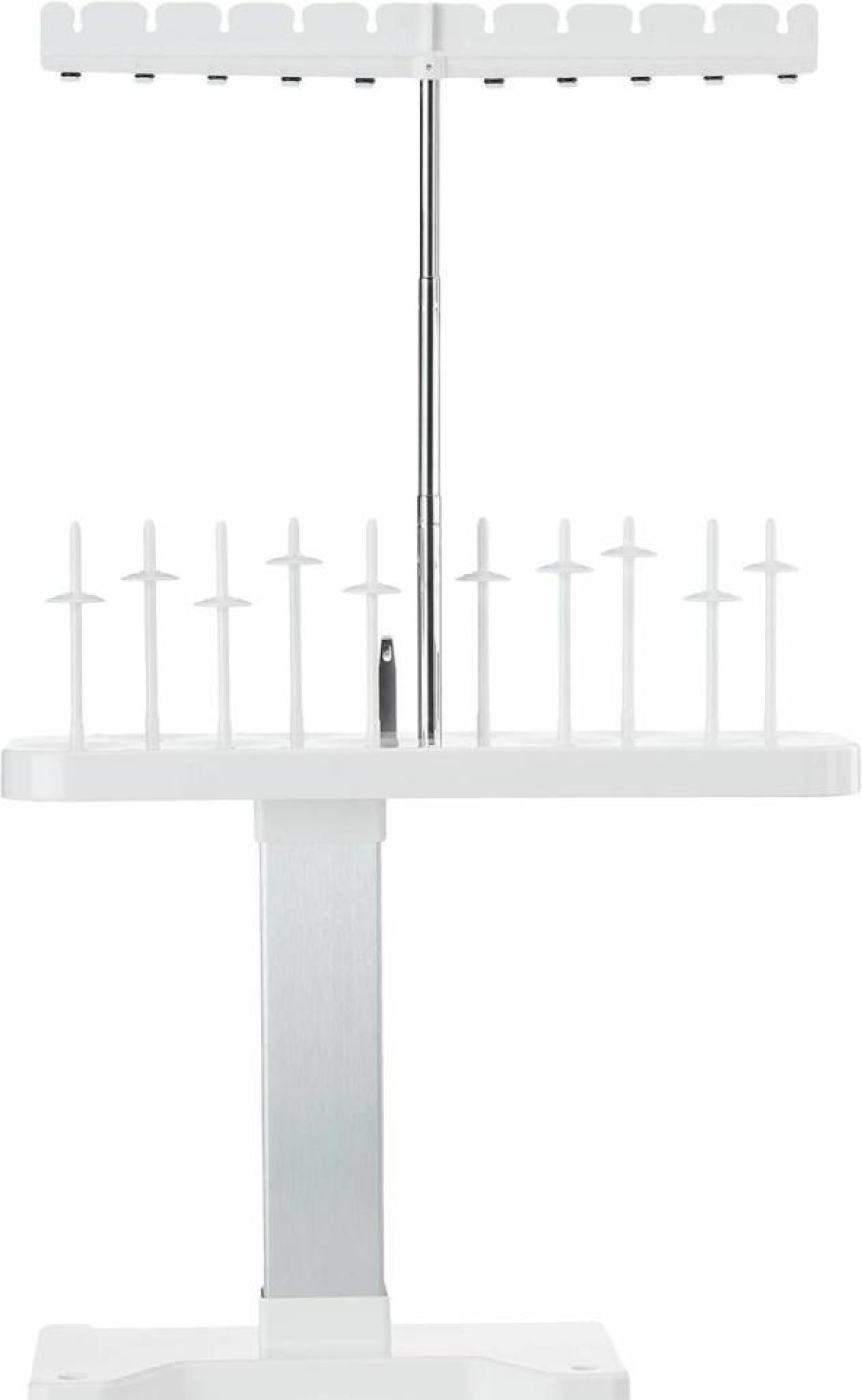 Brother SA503 10-Spool Thread Stand for Sewing Machines | White Thread Organizer | Brother Sewing Accessories