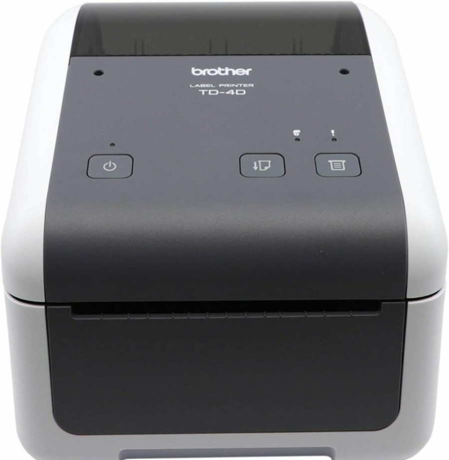 Brother TD-4550DNWB 4-Inch Thermal Label Printer with 300 DPI, 6 IPS, USB, Ethernet, Wi-Fi, and Bluetooth for Barcodes, Receipts, and Tags (White)