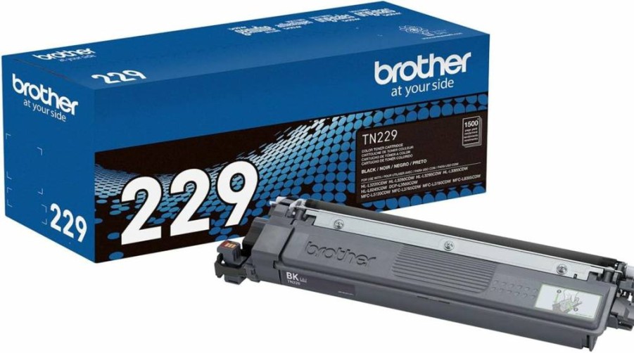 Brother TN229XL High Yield Black Toner Cartridge 2-Pack - 3,000 Pages per Cartridge, Genuine OEM