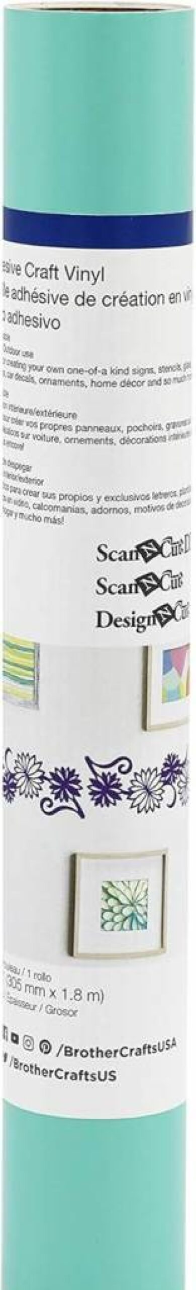 Brother Seafoam Green Vinyl Roll - 6 Feet Crafting Material for DIY Projects