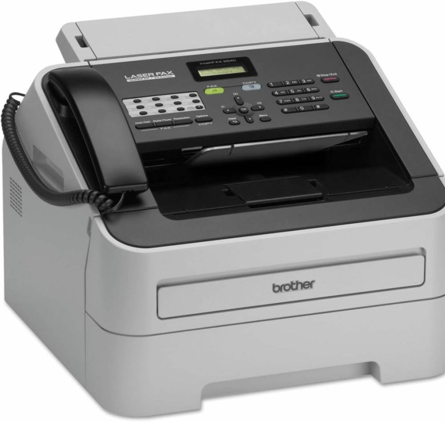 Brother FAX2940 Wireless Monochrome Laser All-in-One Printer with Scanner, Copier and High-Speed Fax, Black