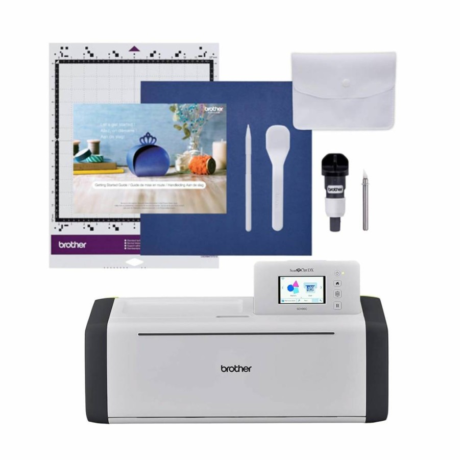 Brother ScanNCut SDX85S DIY Cutting Machine with Scanner - Create Vinyl Wall Art, Cards, Appliques - Includes 251 Patterns - Sky Blue