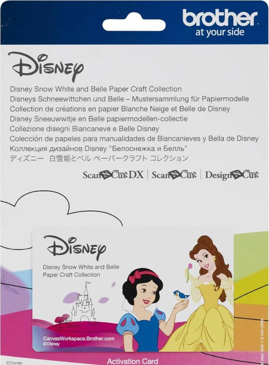 Brother ScanNCut Disney Paper Craft Collection - 30 Intricate Designs for Shadowboxes, Pop-Up Cards, Rhinestone Templates (CADSNP06) Snow White & Belle Themes